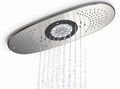 Rainfall showerhead with LED lights stainless steel 100 x 60 x 5cm